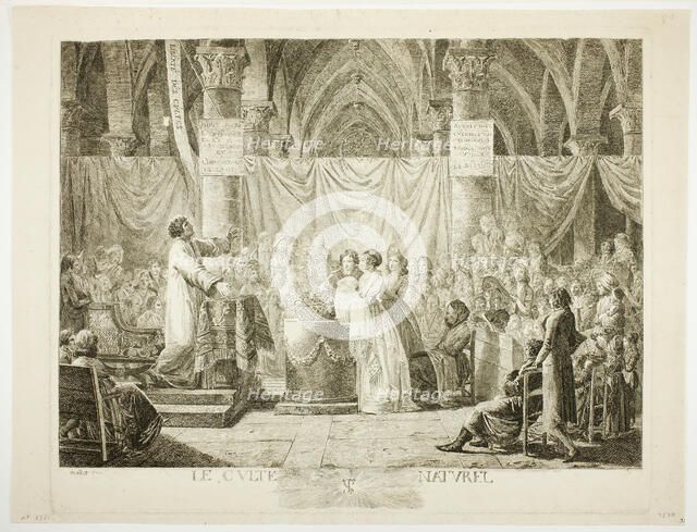 Natural Worship, 1794. Creator: Jean-Baptiste Mallet.