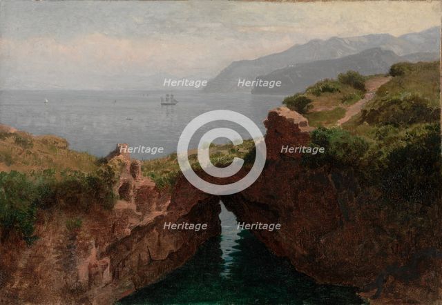 Natural Arch, Capri, 1856. Creator: William Stanley Haseltine (American, 1835-1900).