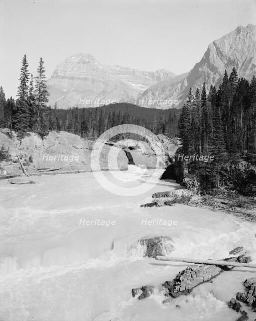Natural bridge, Wapta River, British Columbia, c1902. Creator: Unknown.