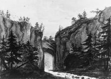 Natural Bridge, Virginia (Copy after an Engraving in François Jean, Marquis..., 1811-ca. 1813. Creator: Pavel Petrovic Svin'in
