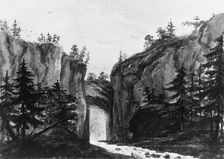 Natural Bridge, Virginia (Copy after an Engraving in François Jean, Marquis..., 1811-ca. 1813. Creator: Pavel Petrovic Svin'in
