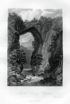 Natural Bridge, Virginia, USA, 1855