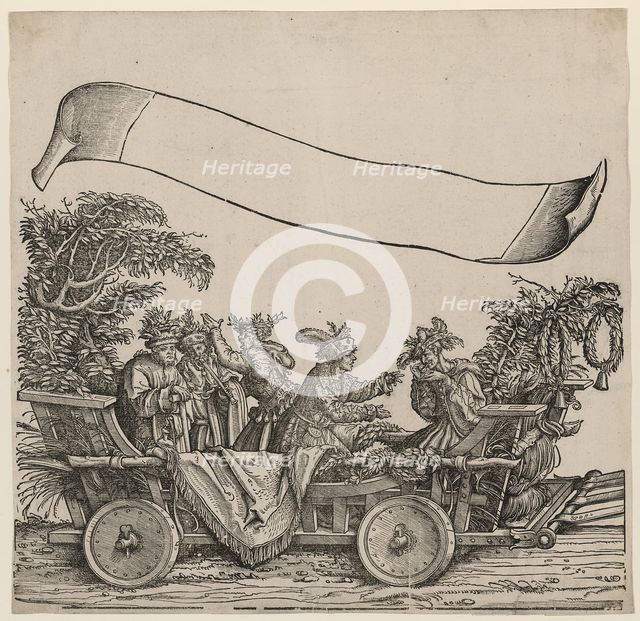 Natural Fools (The Triumphal Procession of the Emperor Maximilian I), ca 1515. Artist: Burgkmair, Hans, the Elder (1473-1531)