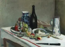 Nature morte au couteau noir (Still life with black Knife), 1896. Creator: Henri Matisse