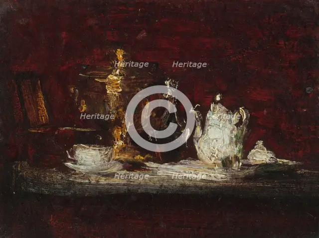 Nature morte au samovar, between 1866 and 1872. Creator: Henri Fantin-Latour.