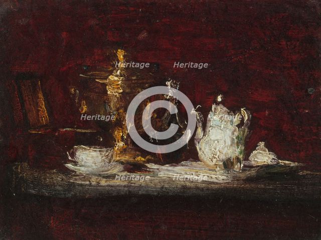 Nature morte au samovar, between 1866 and 1872. Creator: Henri Fantin-Latour.