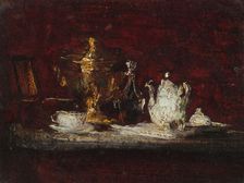 Nature morte au samovar, between 1866 and 1872. Creator: Henri Fantin-Latour