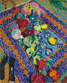 Nature morte aux gants, 1906-1907. Creator: Delaunay, Robert (1885-1941)