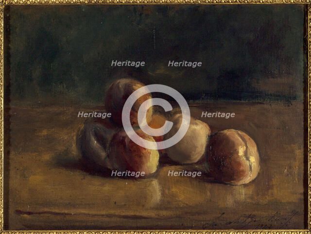 Nature morte aux pêches, 1922. Creator: Sarah Bernhardt.