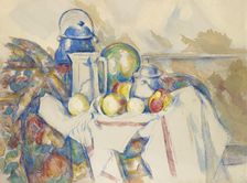 Nature morte avec pot au lait, melon et sucrier , 1900-1906. Creator: Cézanne, Paul (1839-1906)