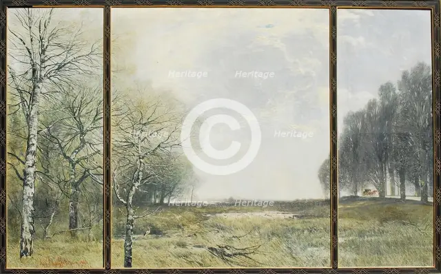 Nature and culture, 1905. Creator: August Schaeffer.