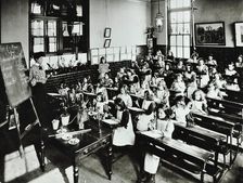 Nature lesson, Class IIIB, Albion Street Girls School, Rotherhithe, London, 1908