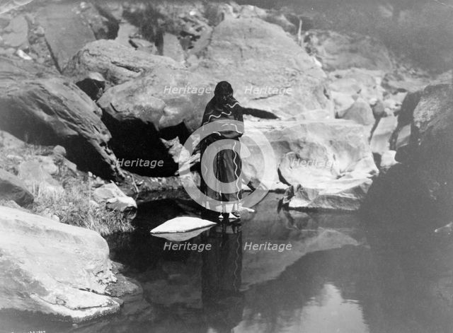 Nature's mirror-Navaho, 1904, c1904. Creator: Edward Sheriff Curtis.