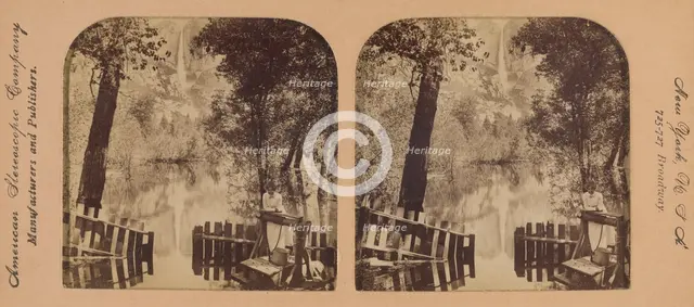 Nature's Mirror, Yosemite Falls, California, U.S.A., 1902. Creator: RY Young.