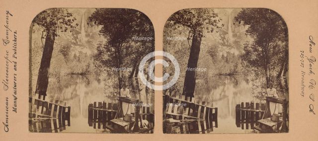 Nature's Mirror, Yosemite Falls, California, U.S.A., 1902. Creator: RY Young.