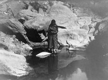 Nature's mirror-Navaho, 1904, c1904. Creator: Edward Sheriff Curtis
