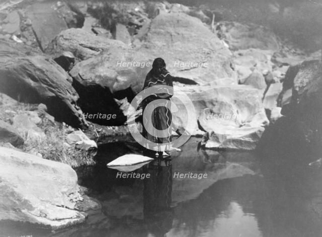 Nature's mirror-Navaho, 1904, c1904. Creator: Edward Sheriff Curtis.