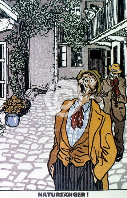 'Natursänger', c1905-1915. Creator: Moritz Jung.