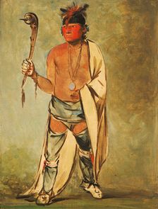 Naugh-háigh-hee-kaw, He Who Moistens the Wood, 1828. Creator: George Catlin