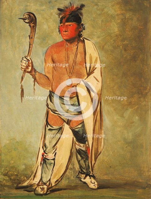 Naugh-háigh-hee-kaw, He Who Moistens the Wood, 1828. Creator: George Catlin.