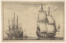 Naues Mercatoriæ Hollandicæ per Indias Occidentales (Dutch East Indiaman), 1647. Creator: Wenceslaus Hollar