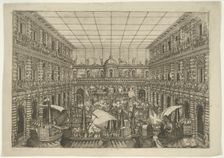 Naumachia in the Courtyard of Palazzo Pitti, 1592. Creator: Orazio Scarabelli