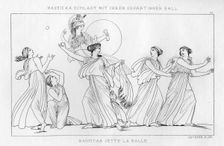 Nausicaa playing a ball game, c1833. Creator: Unknown
