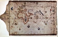 Nautical chart called King-Hamy 1502, attributed to Amerigo Vespucci