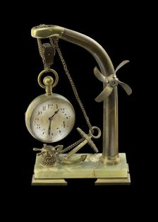 Nautical clock gifted from Pres. Theodore Roosevelt to William L. Houston, 1905-1919. Creator: Unknown