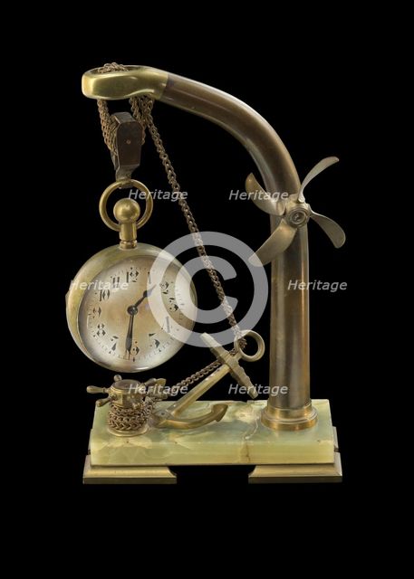 Nautical clock gifted from Pres. Theodore Roosevelt to William L. Houston, 1905-1919. Creator: Unknown.