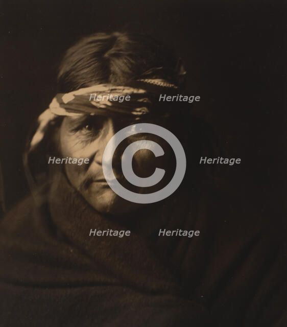 Navaho man, c1904. Creator: Edward Sheriff Curtis.