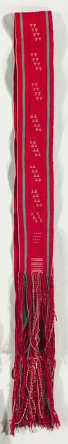 "Navajo Style" Belt/ Sash, c. 1900-1930. Creator: Unknown