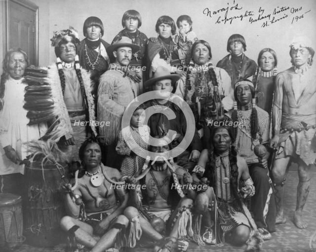 Navajos, 1904, c1905. Creator: Edward Sheriff Curtis.