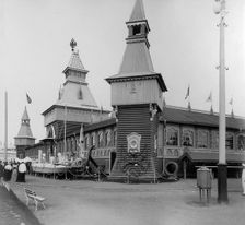 Naval Corner, the All-Russia Exhibition, Nizhny Novgorod, Russia, 1896. Artist: Maxim Dmitriev