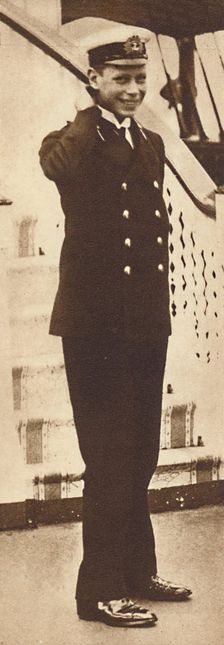 Naval cadet Prince Albert in the Royal Yacht Victoria and Albert, 1912 1937