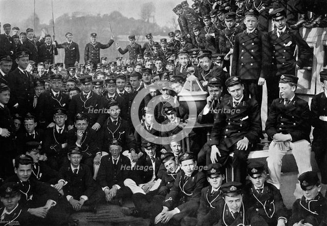 Naval cadets on board HMS 'Britannia', Dartmouth, Devon, 1895 (1896). Artist: Gregory & Co