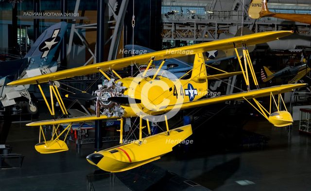 Naval Aircraft Factory N3N-3, 1941. Creator: Naval Aircraft Factory.