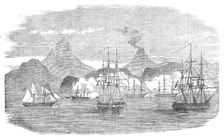 Naval Attack on the Russian Fort of Petropaulovski, 1854. Creator: Unknown