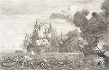 Naval Battle, 1753. Creator: Adriaen Manglard