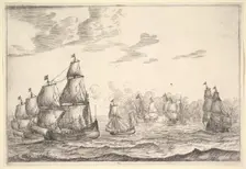 Naval Battle Scene, 17th century. Creator: Reinier Zeeman