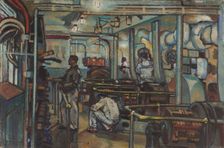 Naval dynamo room. Inside the Ship , 1940. Creator: Bucci, Anselmo (1887-1955)
