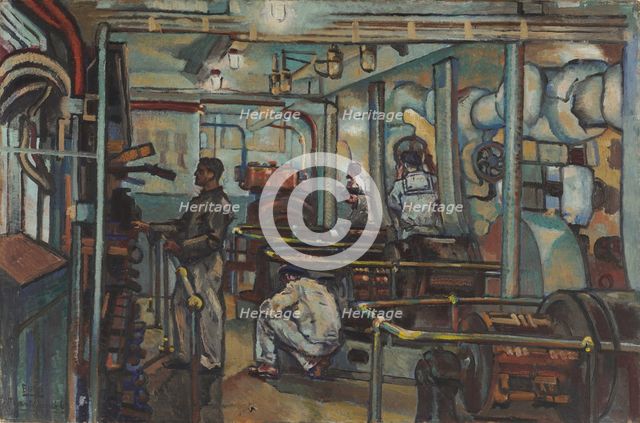 Naval dynamo room. Inside the Ship , 1940. Creator: Bucci, Anselmo (1887-1955).