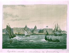 Naval Hospital and Greenwich Observatory, engraving