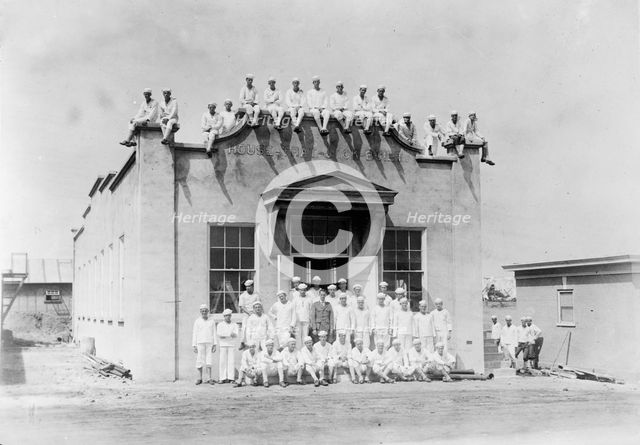Naval Scouts - House That Jack Built, 1917. Creator: Harris & Ewing.