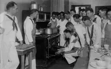 Naval student cooks, between c1915 and 1918. Creator: Bain News Service
