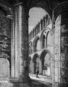 Nave, from South Aisle Jedburgh Abbey, c1880, (1897). Artist: Alexander Francis Lydon