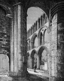 Nave, from South Aisle Jedburgh Abbey, c1880, (1897). Artist: Alexander Francis Lydon