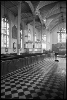 Nave of Christ Church, Meadow Lane, Hunslet, Leeds, West Yorkshire, c1955-c1972. Creator: Ursula Clark