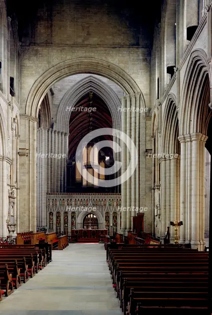 Nave of Ripon Cathedral, Ripon, North Yorkshire, c1965-c1969. Artist: Laurence Goldman