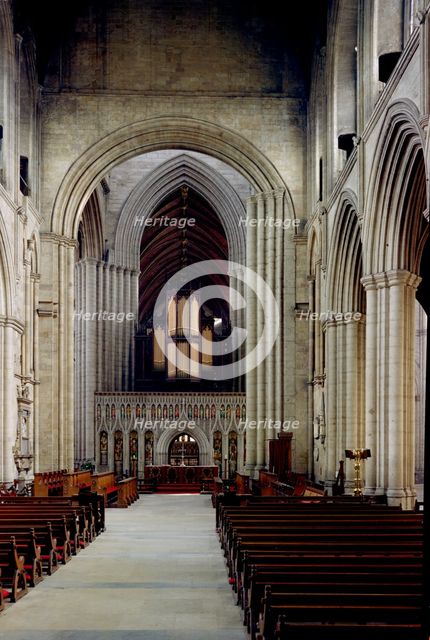 Nave of Ripon Cathedral, Ripon, North Yorkshire, c1965-c1969. Artist: Laurence Goldman